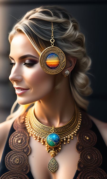 Mujer zodiacal de amuletos