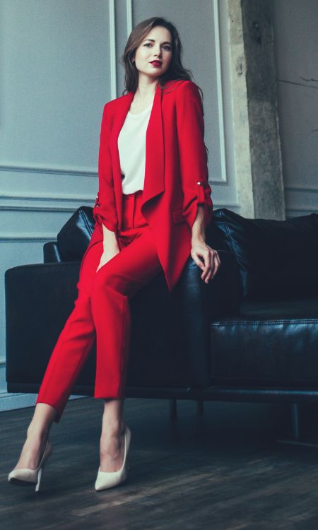 Outfit elegante rojo